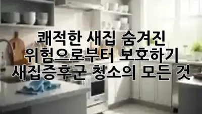 쾌적한 새집, 숨겨진 위험으로부터 보호하기: 새집증후군 청소의 모든 것 🏡✨